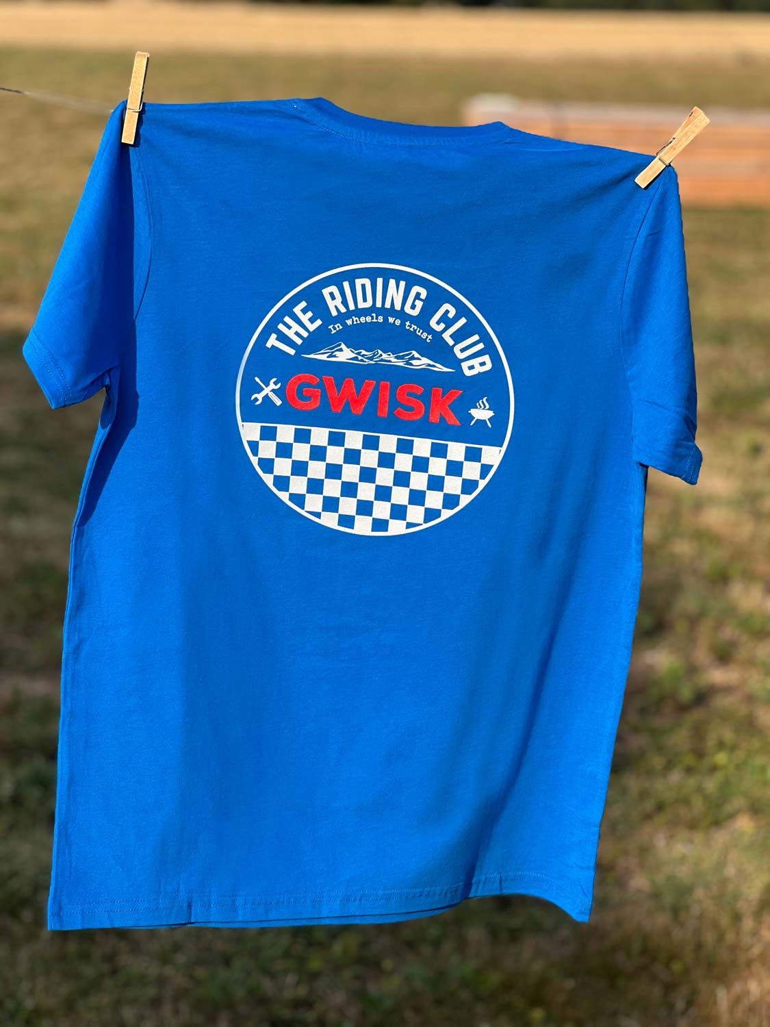 T-Shirt Riding Club Bleu racing