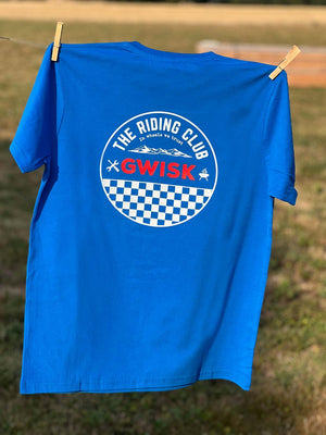 T-Shirt Riding Club Bleu racing