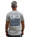 T-Shirt logo Block gris opale