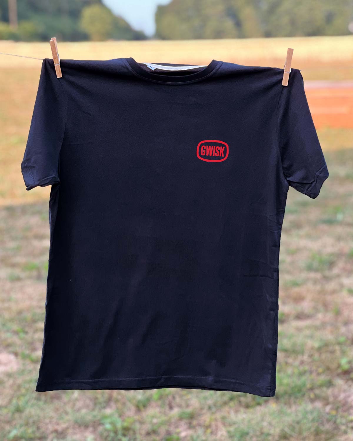 T-Shirt Chilling Club noir print orange rouge jaune