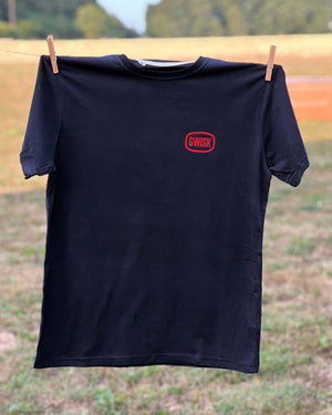 T-Shirt Chilling Club noir print orange rouge jaune