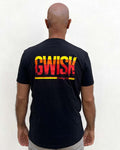 T-Shirt Chilling Club noir print orange rouge jaune