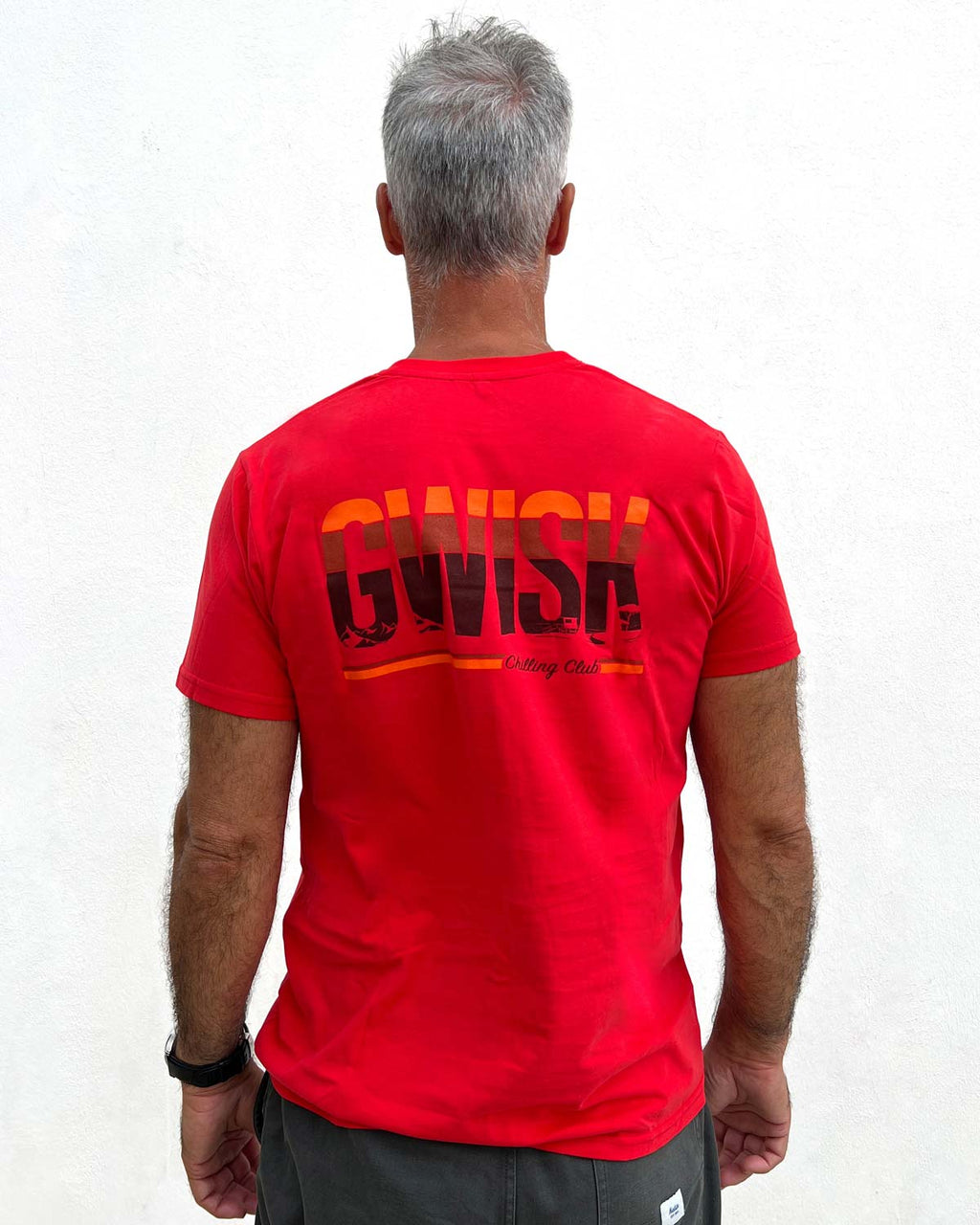 T-Shirt Chilling Club rouge