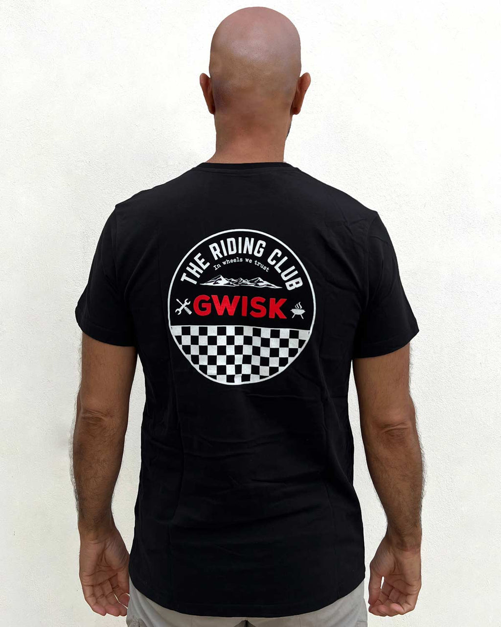 T-Shirt Riding Club Noir logo blanc