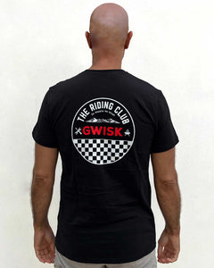 T-Shirt Riding Club Noir logo Noir