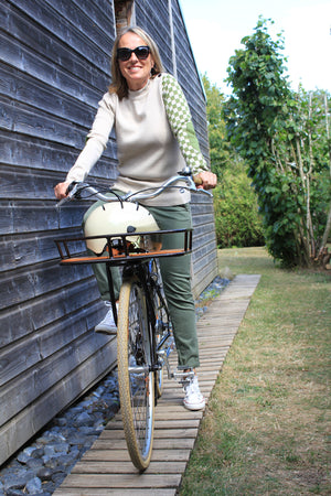 Pull "Chill" Sable. Confortable et durable en laine mérinos.